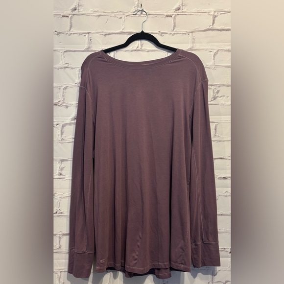 Alphalete Tops - Alphalete  Mauve Crew Long Sleeves Oversized Top Size XL